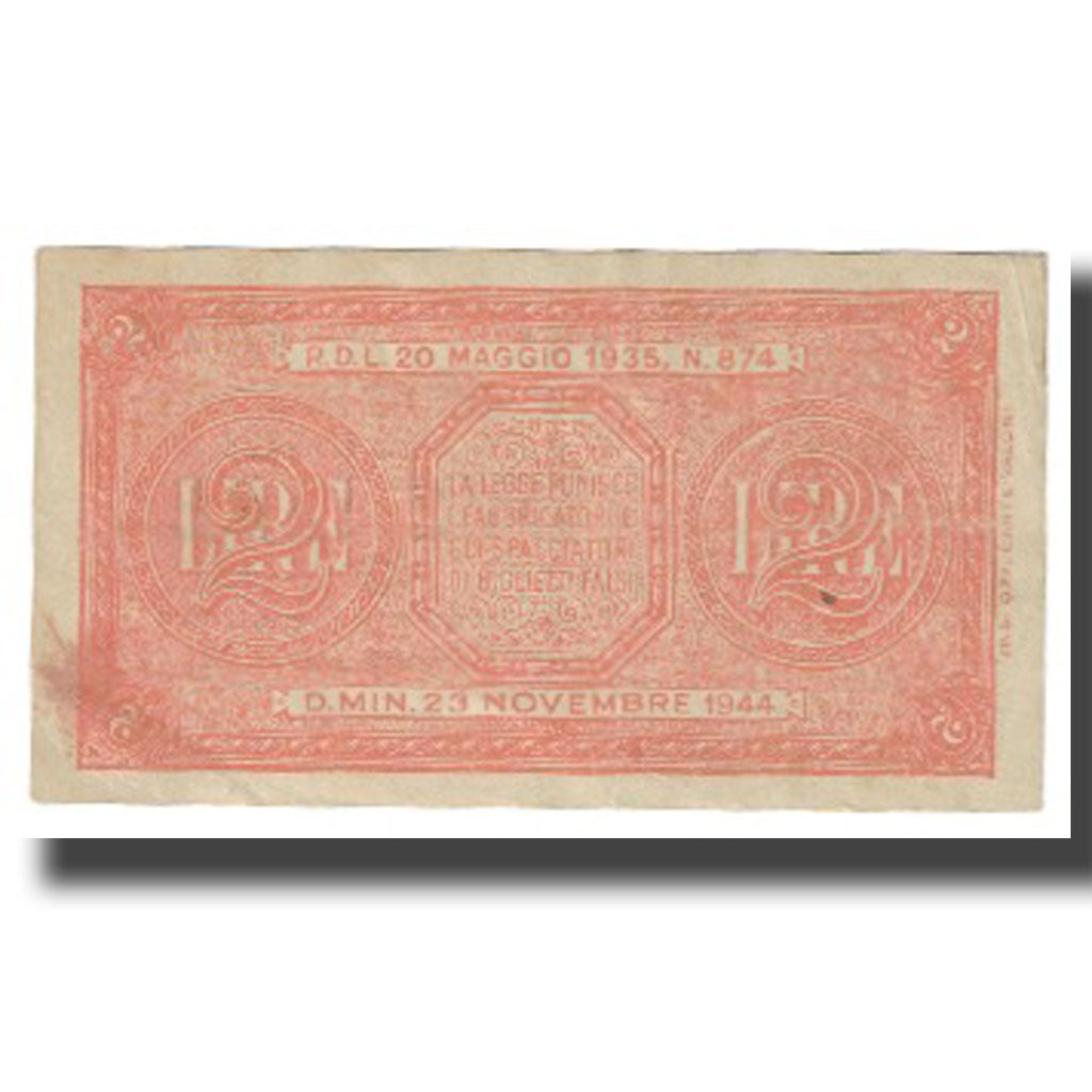 Banknote, Italy, 2 Lire, 1935, KM:30a, AU(55-58)