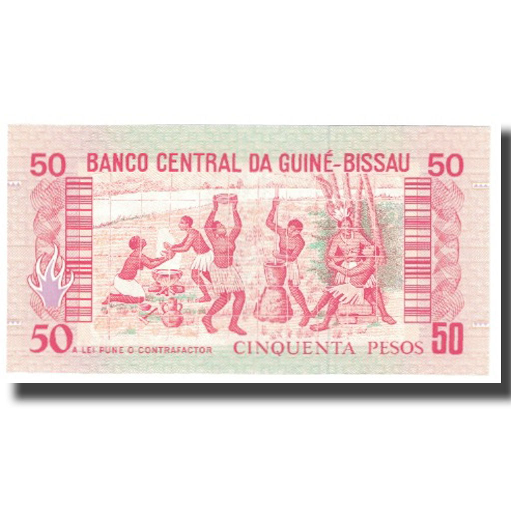 Nota, Guiné-Bissau, 50 Pesos, 1990, 1990-03-01, KM:5a, UNC(65-70)