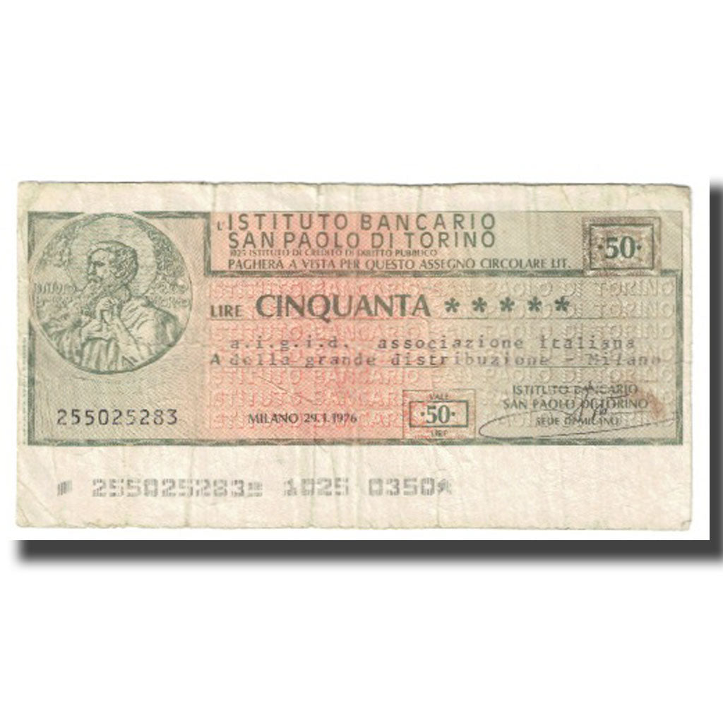 Nota, Itália, 50 Lire, VF(20-25)