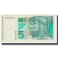 Banknote, Croatia, 5 Kuna, 1993, 1993-10-31, KM:28a, EF(40-45)