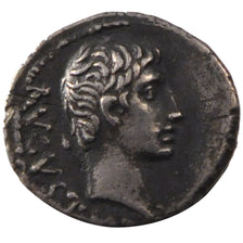 Augustus, Quinarius, Peloponnesos, AU(55-58), Silver, Cohen #328, 1.50