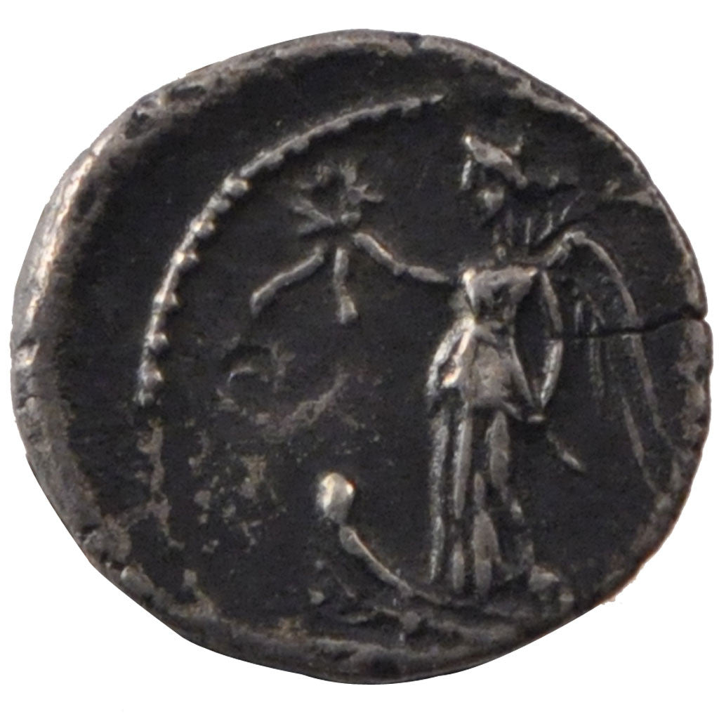 Augustus, Quinarius, Peloponnesos, AU(55-58), Silver, Cohen #328, 1.50