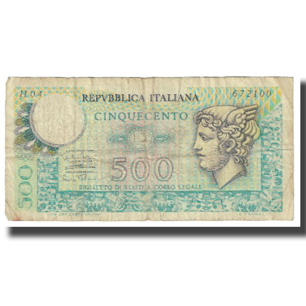 Banknote, Italy, 500 Lire, KM:95, VF(20-25)