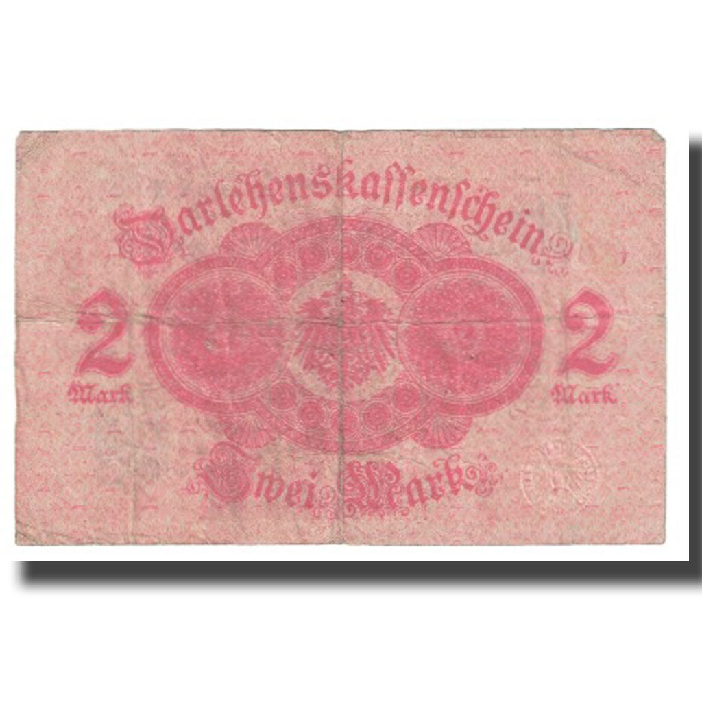 Banknote, Germany, 2 Mark, 1914, 1914-08-12, KM:54, EF(40-45)