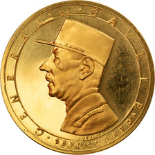 France, Médaille, Mémorial du Général de Gaulle, 1972, De Jaeger, FDC, Or