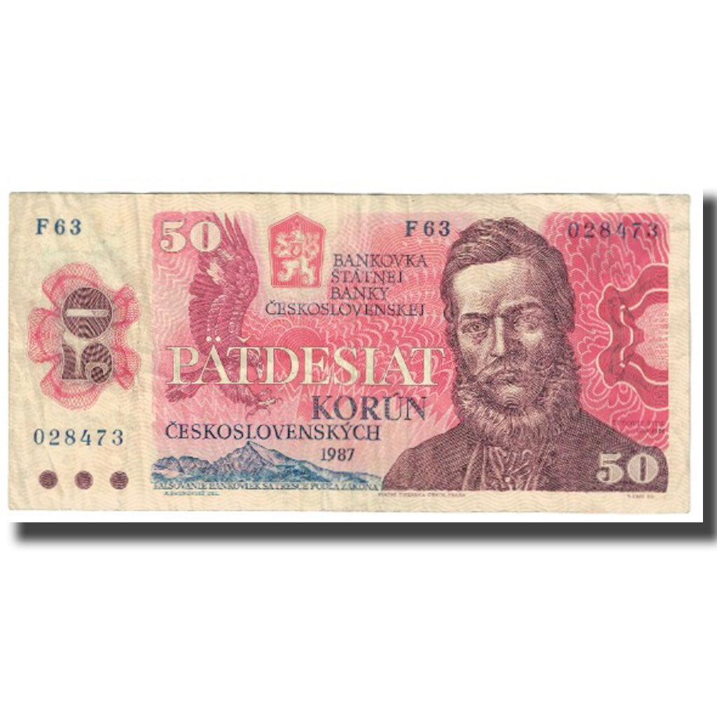 Banknote, Czechoslovakia, 50 Korun, 1987, KM:96a, EF(40-45)