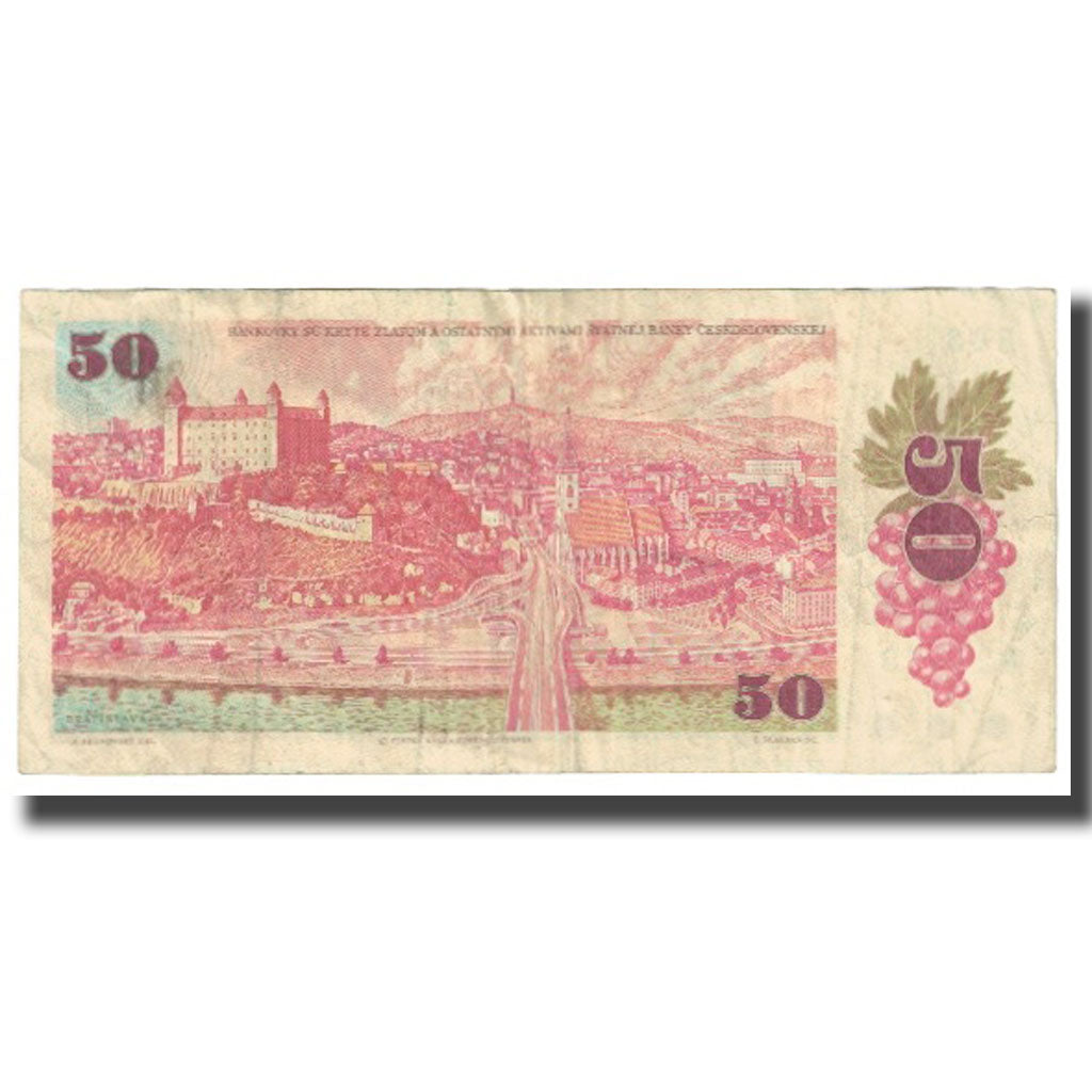 Banknote, Czechoslovakia, 50 Korun, 1987, KM:96a, EF(40-45)