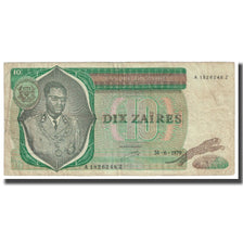 Banknote, Zaire, 10 Zaïres, 1979, 1993-06-24, KM:24b, VF(20-25)