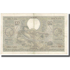 Banknote, Belgium, 100 Francs-20 Belgas, 1935, 1935-09-23, KM:107, EF(40-45)