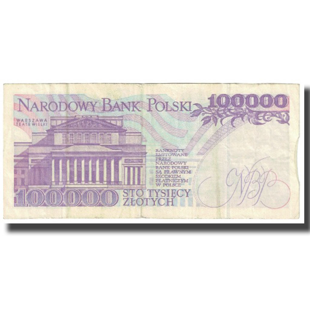 Banknote, Poland, 100,000 Zlotych, 1993, 1983-06-16, KM:160a, EF(40-45)