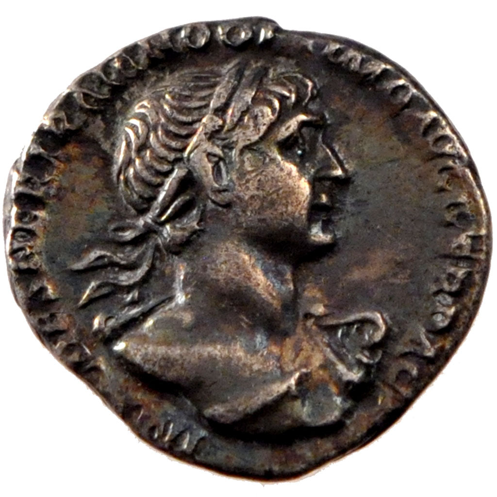Trajan, Denarius, BB+, Argento, Cohen:277