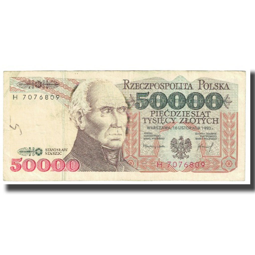 Banknote, Poland, 50,000 Zlotych, 1993, 1993-11-16, KM:159a, VF(20-25)