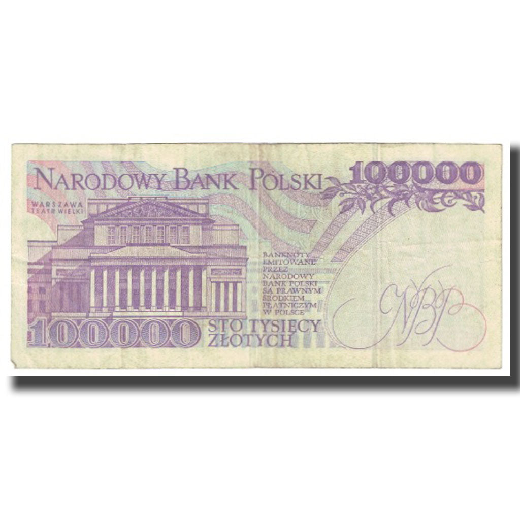 Banknote, Poland, 100,000 Zlotych, 1993, 1993-11-16, KM:154a, VF(20-25)