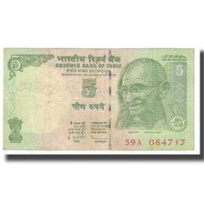 Billet, Inde, 5 Rupees, KM:88Aa, TTB