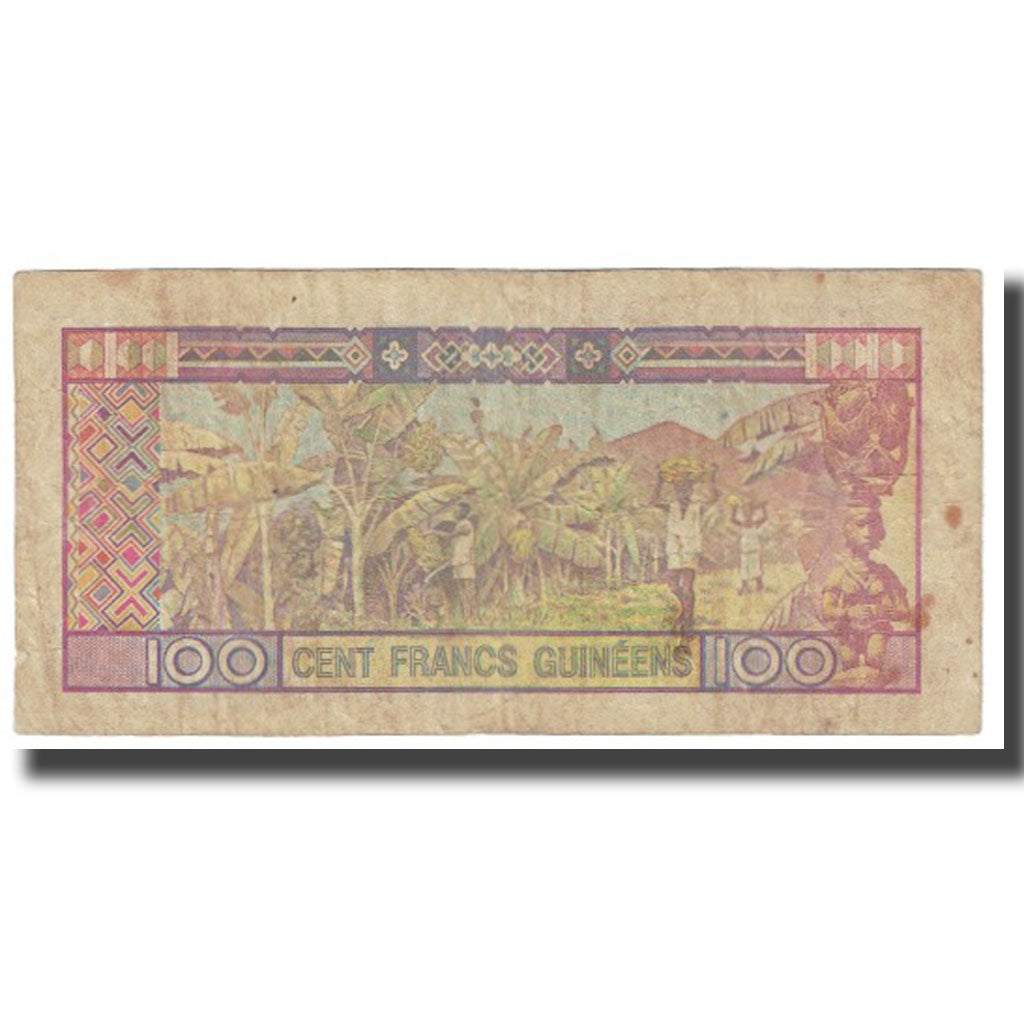 Banknote, Guinea, 100 Francs, 1960, 1960-03-01, KM:30a, VF(20-25)