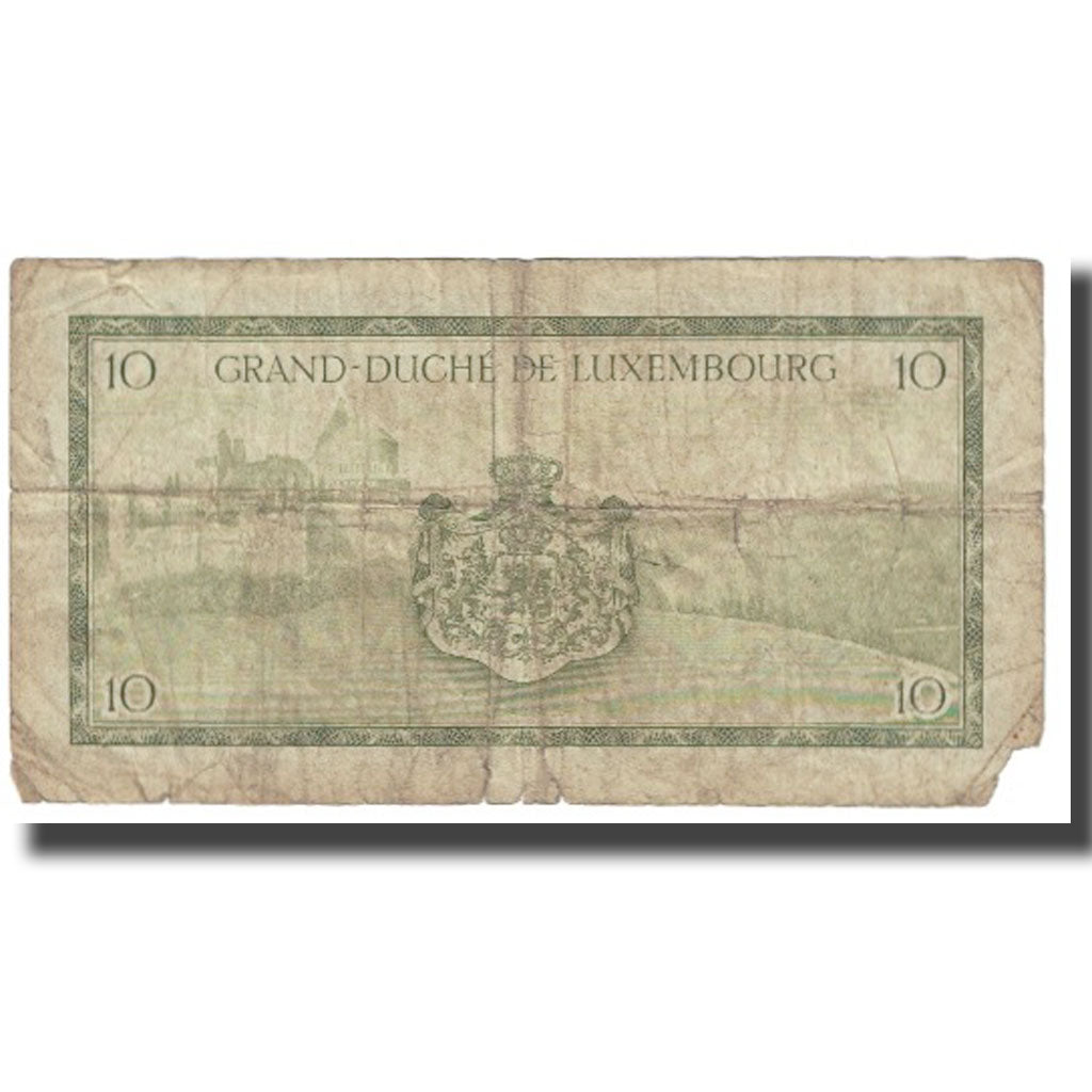 Banknote, Luxembourg, 10 Francs, KM:48a, AG(1-3)
