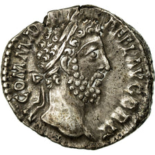 Moneta, Commodus, Denarius, BB+, Argento, Cohen:966
