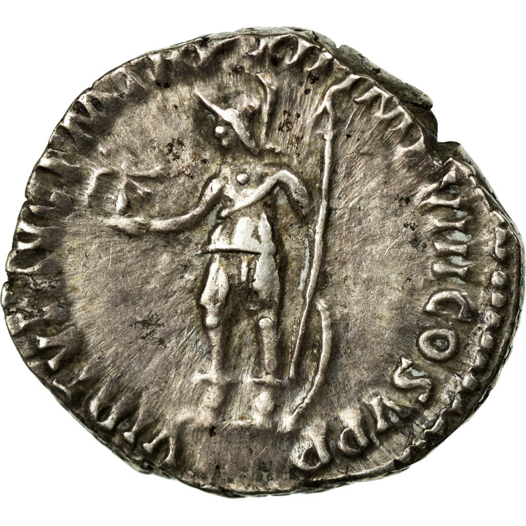 Moneta, Commodus, Denarius, BB+, Argento, Cohen:966