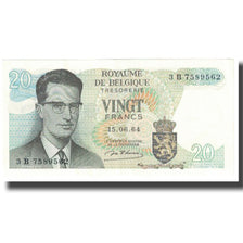 Banknote, Belgium, 20 Francs, 1964, 1964-06-15, KM:138, UNC(65-70)