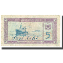 Banknote, Albania, 5 Lekë, 1976, KM:35a, VF(20-25)