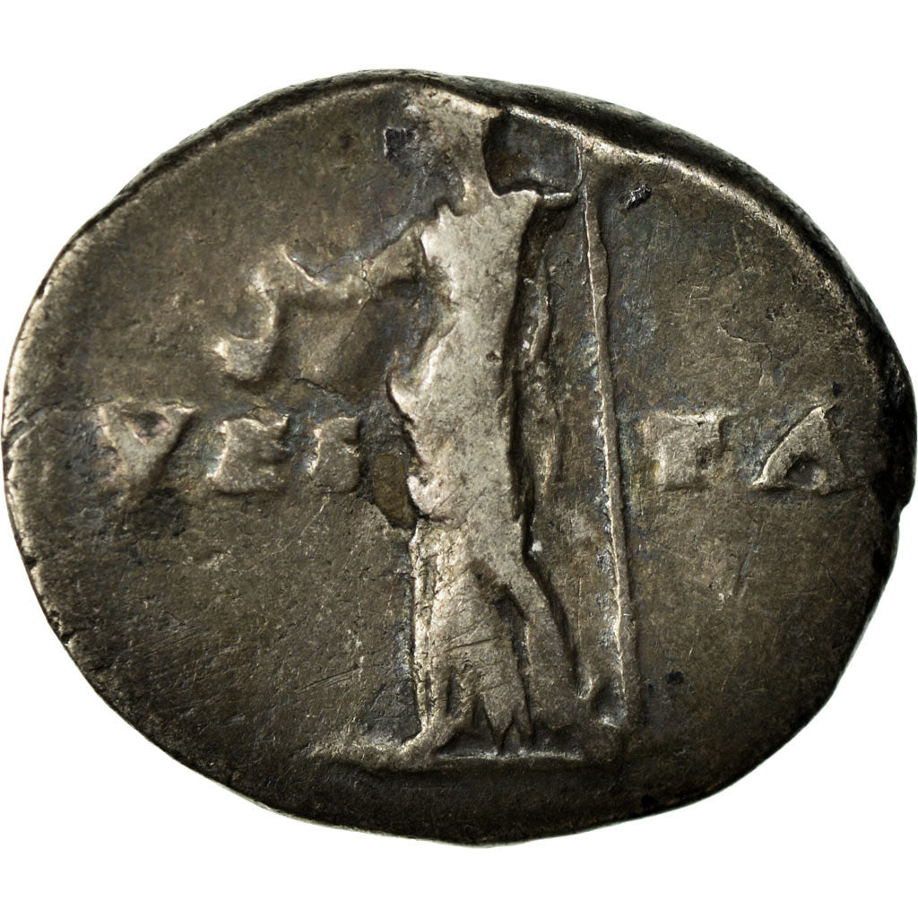 Moneta, Vespasian, Denarius, BB+, Argento, Cohen:574