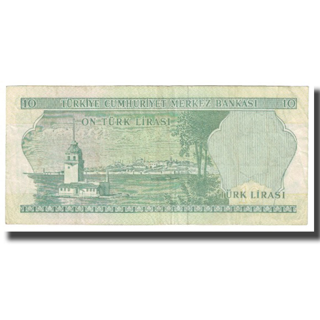 Banknote, Turkey, 10 Lira, 1970, 1970-10-14, KM:186, EF(40-45)
