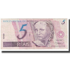 Banknot, Brazylia, 5 Reais, KM:244Aa, EF(40-45)