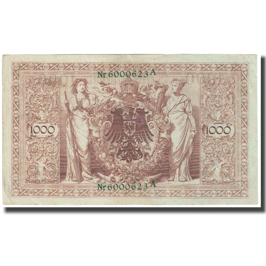 Banknote, Germany, 1000 Mark, 1910, 1910-04-21, KM:45a, AU(50-53)