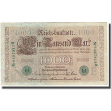 Banknote, Germany, 1000 Mark, 1910, 1910-04-21, KM:45a, AU(50-53)