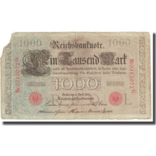 Banknote, Germany, 1000 Mark, 1910, 1910-04-21, KM:44a, VF(20-25)
