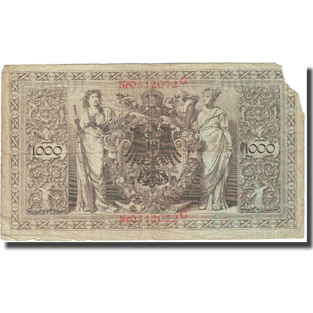 Banknote, Germany, 1000 Mark, 1910, 1910-04-21, KM:44a, VF(20-25)