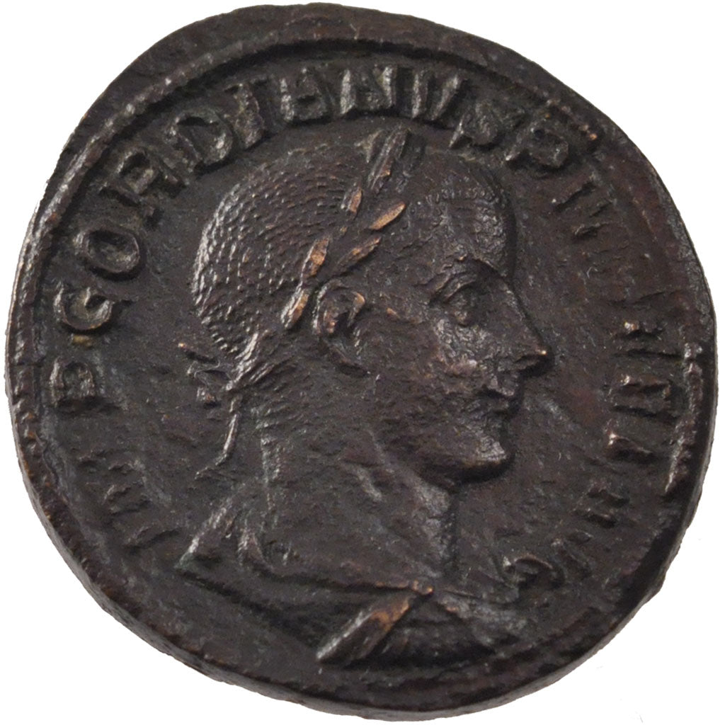 Gordian III, Sestertius, 243, AU(50-53), Copper, Cohen #148 var., 22.40