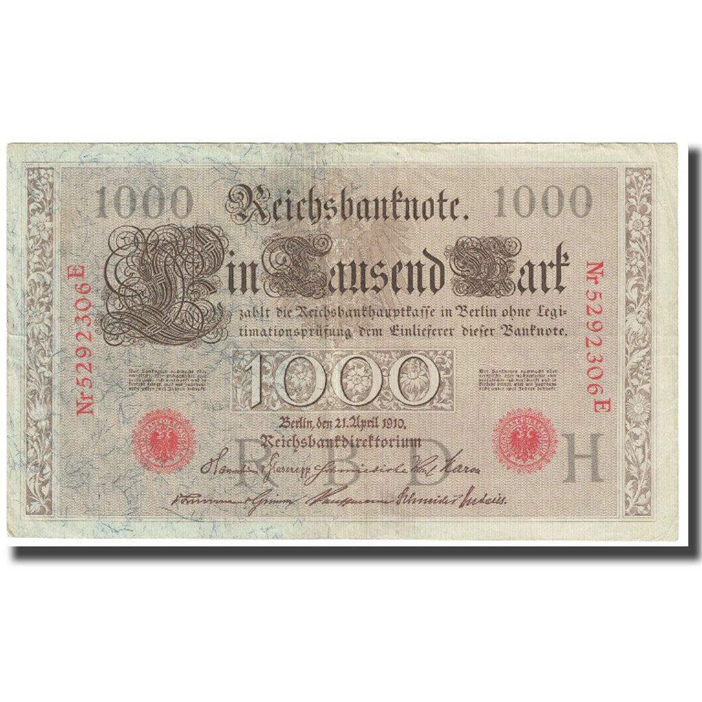 Banknote, Germany, 1000 Mark, 1910, 1910-04-21, KM:44a, EF(40-45)