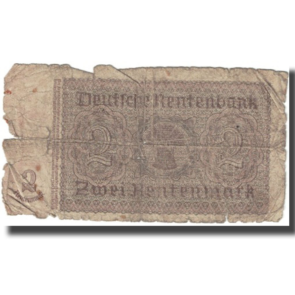 Banknote, Germany, 2 Rentenmark, 1937, 1937-01-30, KM:174b, AG(1-3)