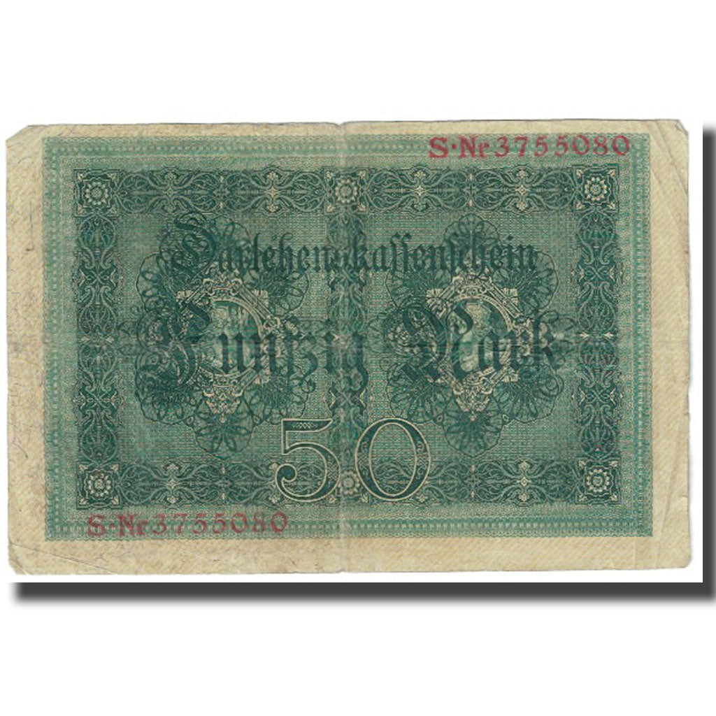 Billete, 50 Mark, 1914, Alemania, 1914-08-05, KM:49b, BC