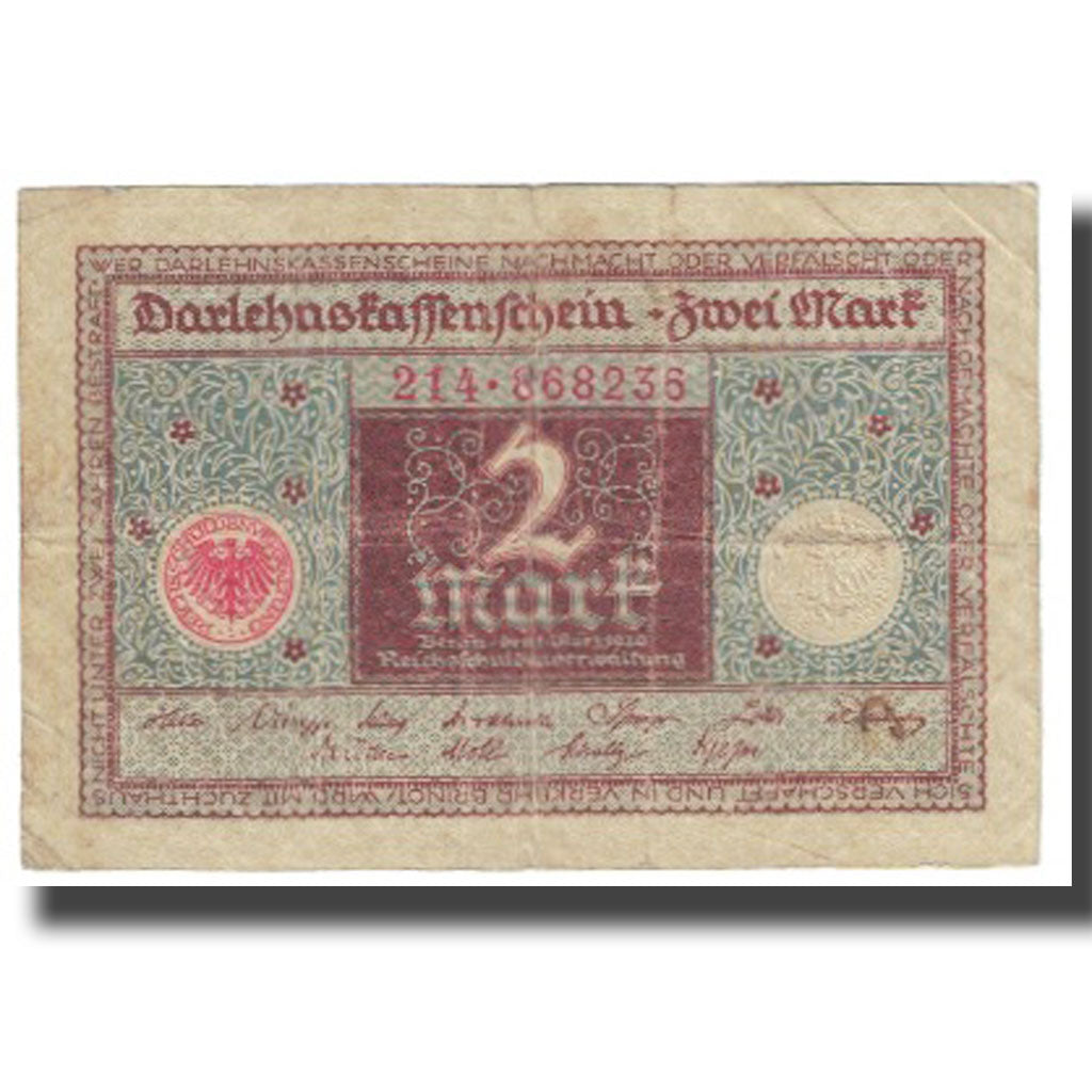 Banknote, Germany, 2 Mark, 1920, KM:59, VF(20-25)