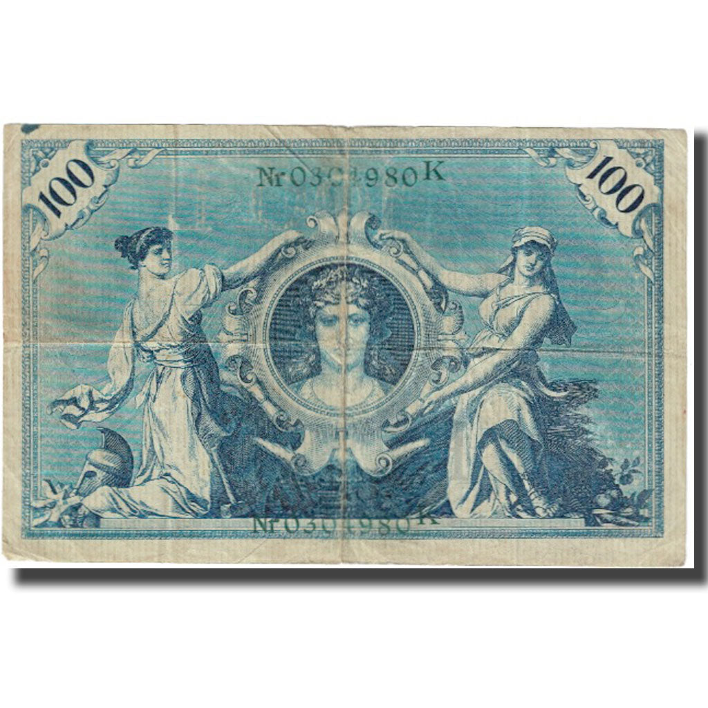 Banknote, Germany, 100 Mark, 1908, 1908-02-07, KM:34, VF(30-35)