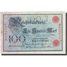 Banknote, Germany, 100 Mark, 1905, 1905-12-18, KM:33a, AU(50-53)