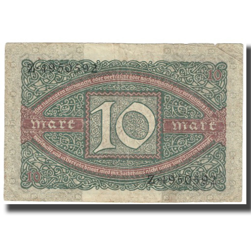 Banknote, Germany, 10 Mark, 1920, 1920-02-06, KM:67a, EF(40-45)