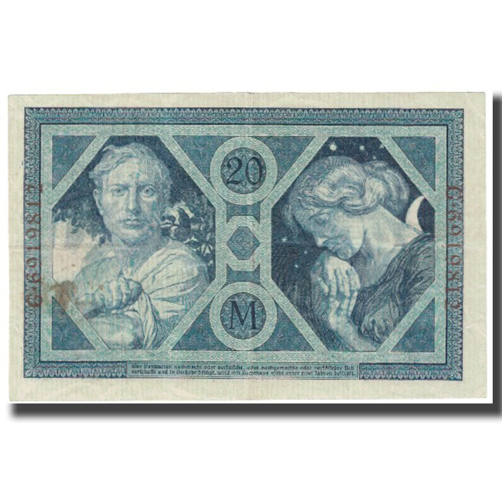 Banconote, Germania, 20 Mark, 1915, 1915-11-04, KM:63, BB