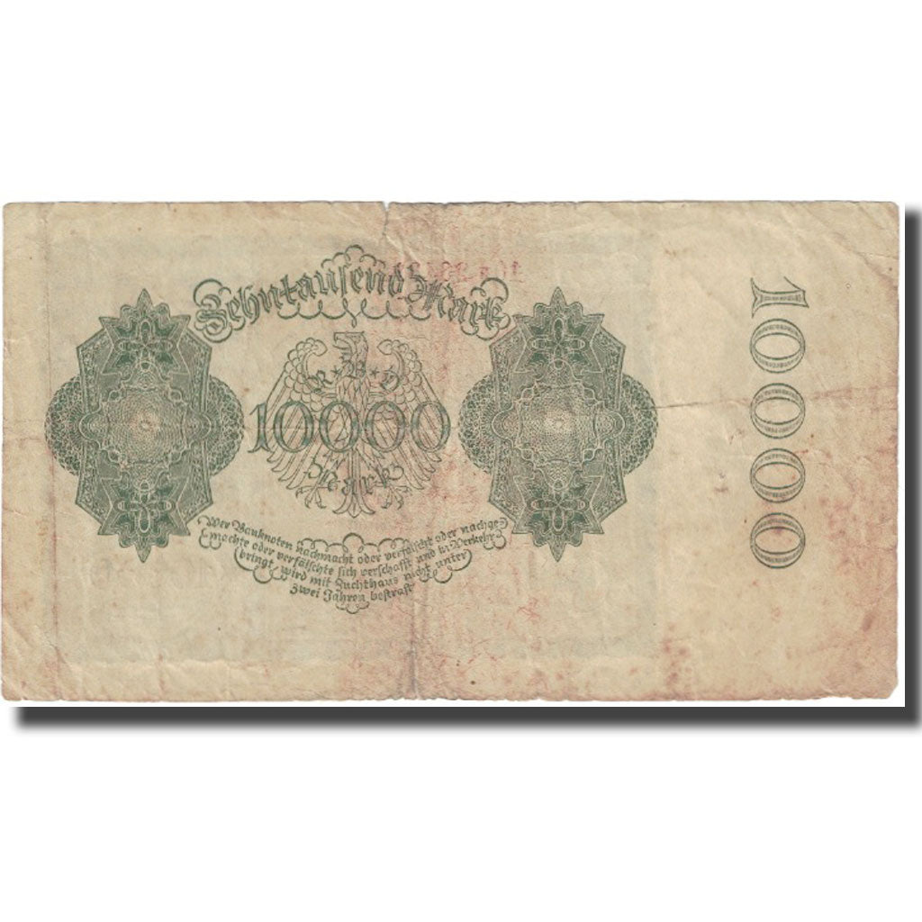 Banknot, Niemcy, 10,000 Mark, 1922, 1922-01-19, KM:72, EF(40-45)