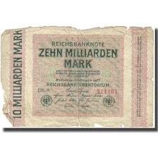 Billet, Allemagne, 10 Milliarden Mark, 1923, 1923-10-01, KM:117a, B