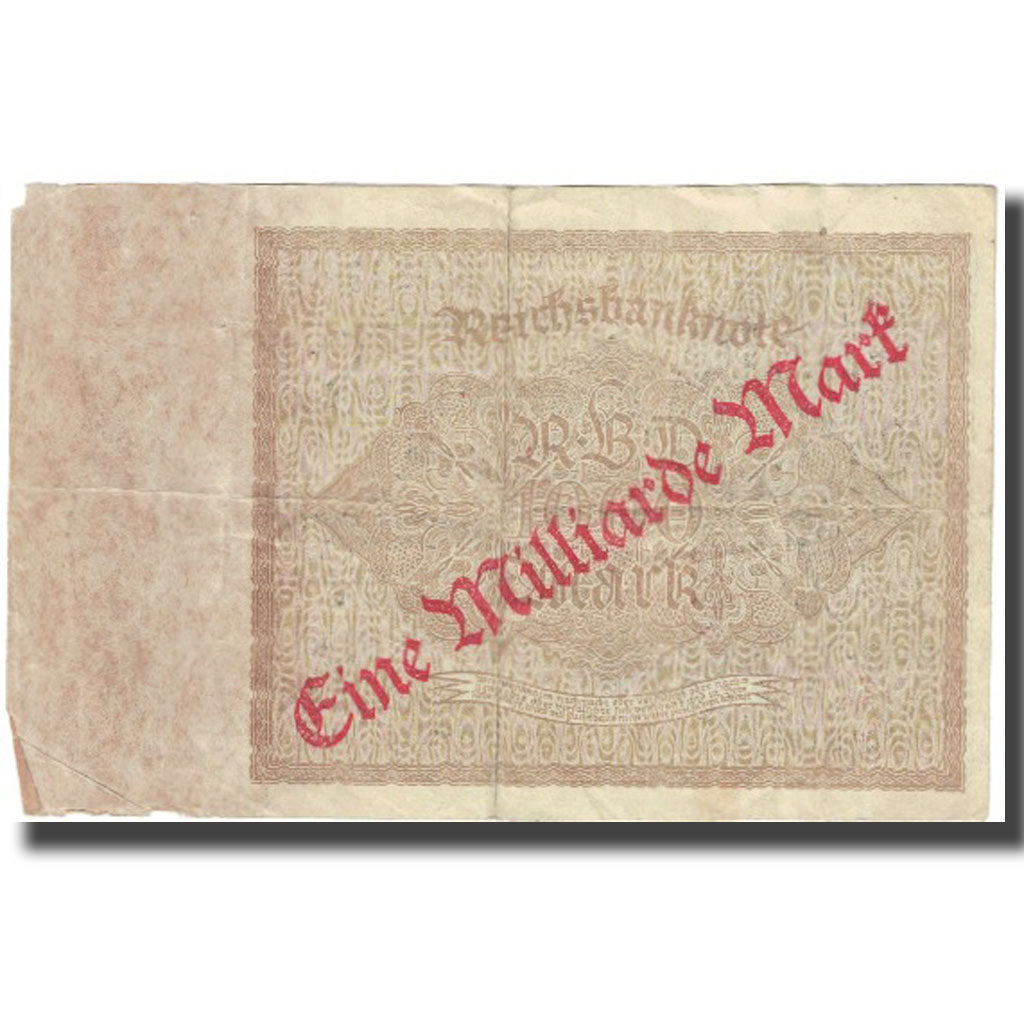 Banknote, Germany, 1 Milliarde Mark on 1000 Mark, 1922, 1922-12-15, KM:113a