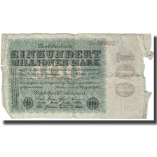 Banknote, Germany, 100 Millionen Mark, 1923, 1923-08-22, KM:107c, VF(20-25)