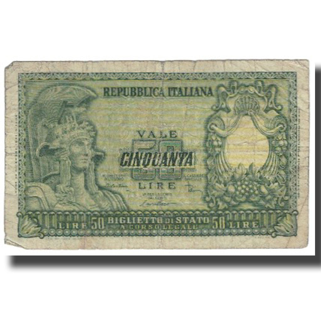 Banknote, Italy, 50 Lire, KM:91a, VF(20-25)