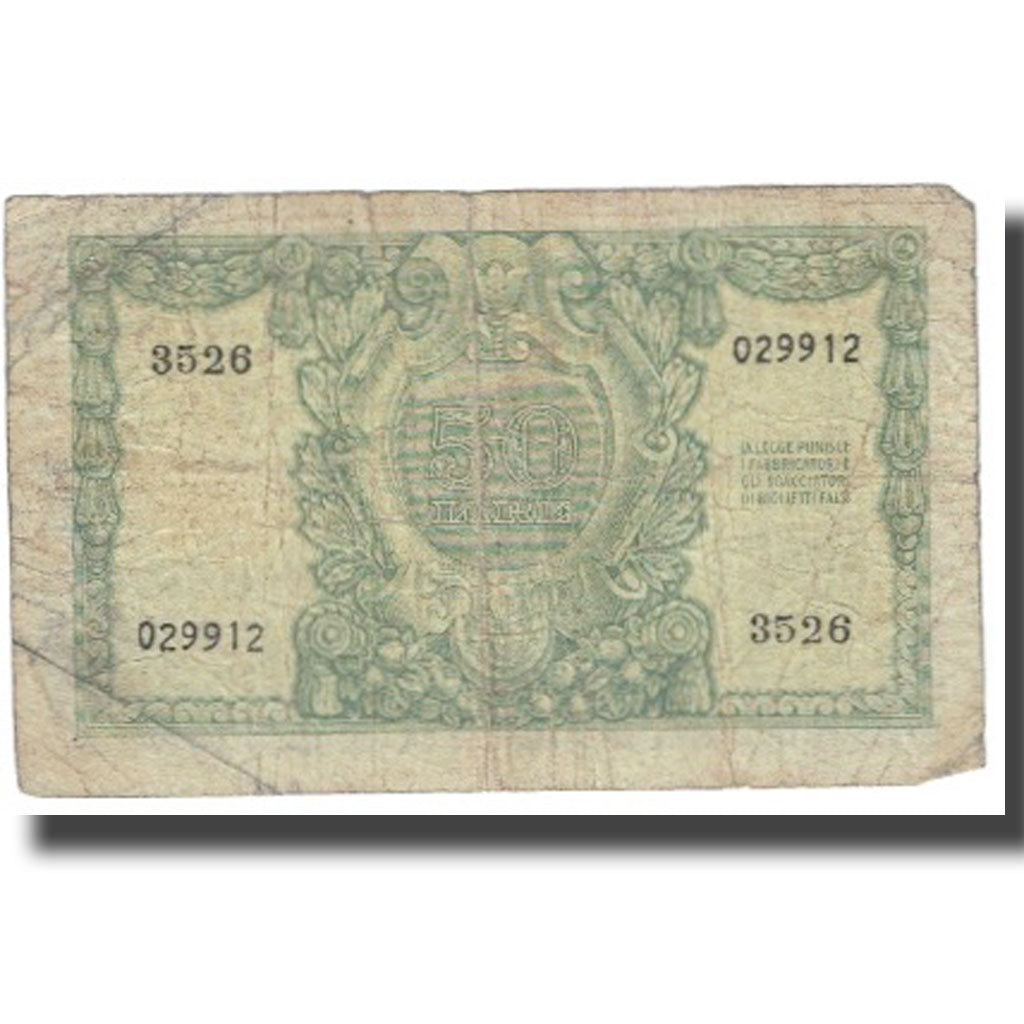 Banknote, Italy, 50 Lire, KM:91a, VF(20-25)
