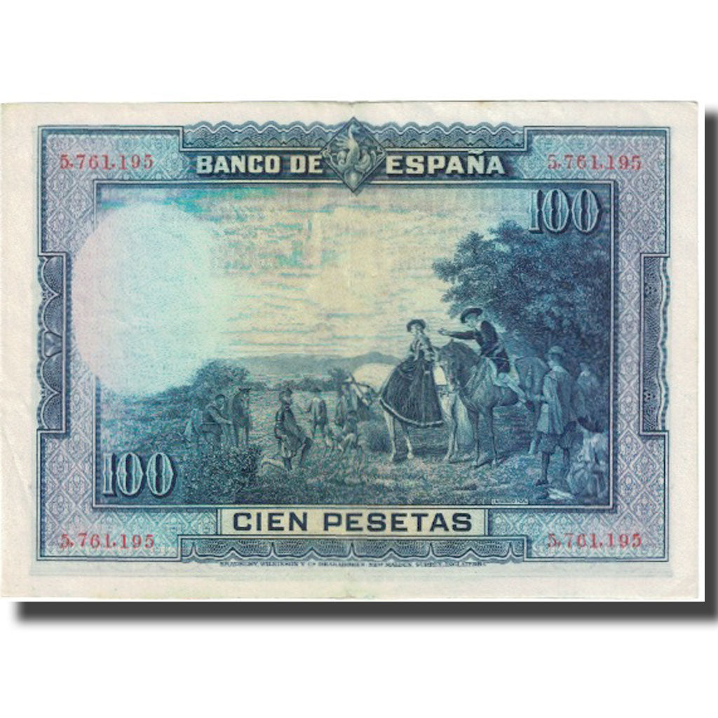Banknote, Spain, 100 Pesetas, 1928, 1928-08-15, KM:76a, AU(55-58)