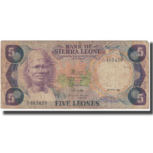 Banknote, Sierra Leone, 5 Leones, 1984, 1984-04-19, KM:7e, VF(20-25)