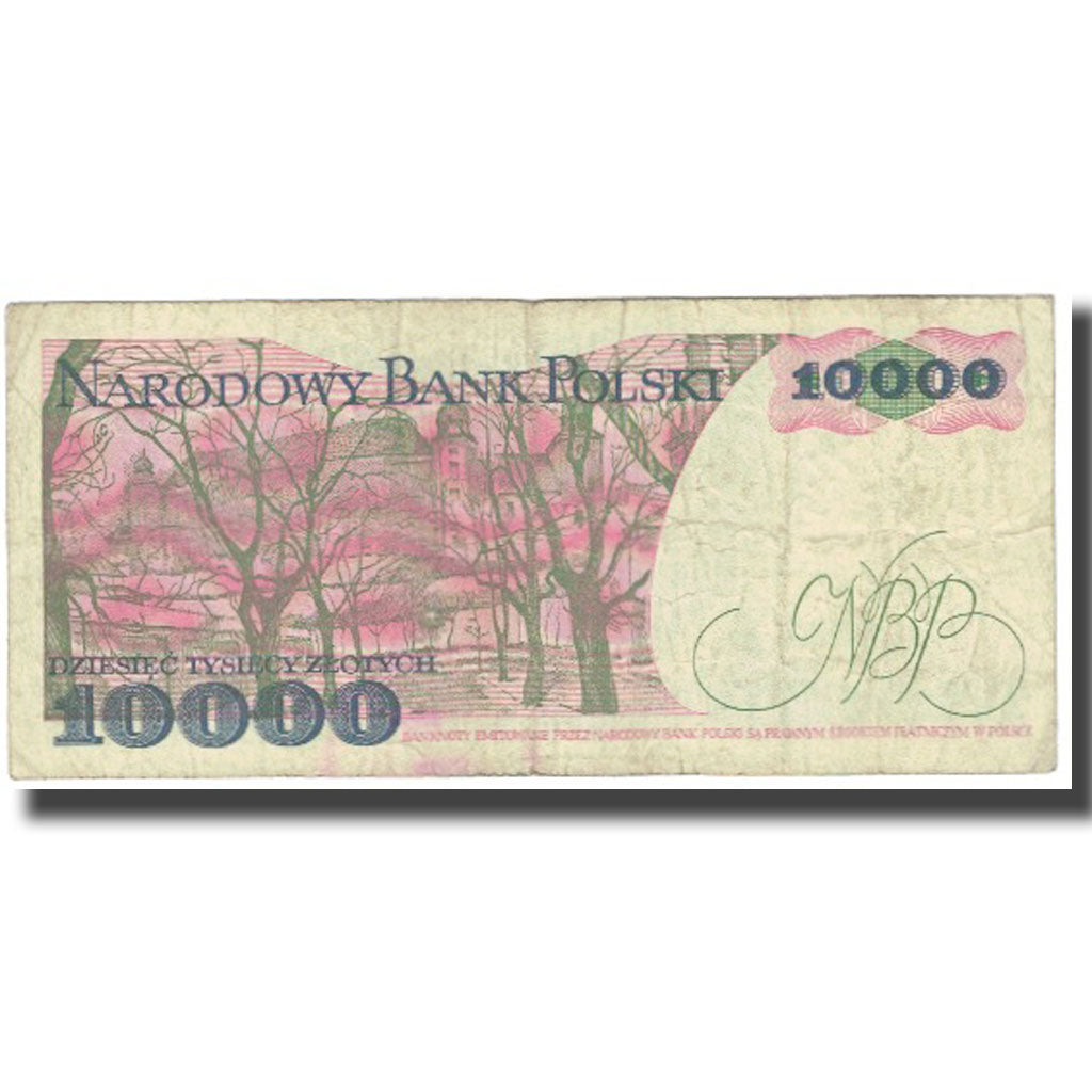 Billet, Pologne, 10,000 Zlotych, 1988, 1988-12-01, KM:151b, TTB