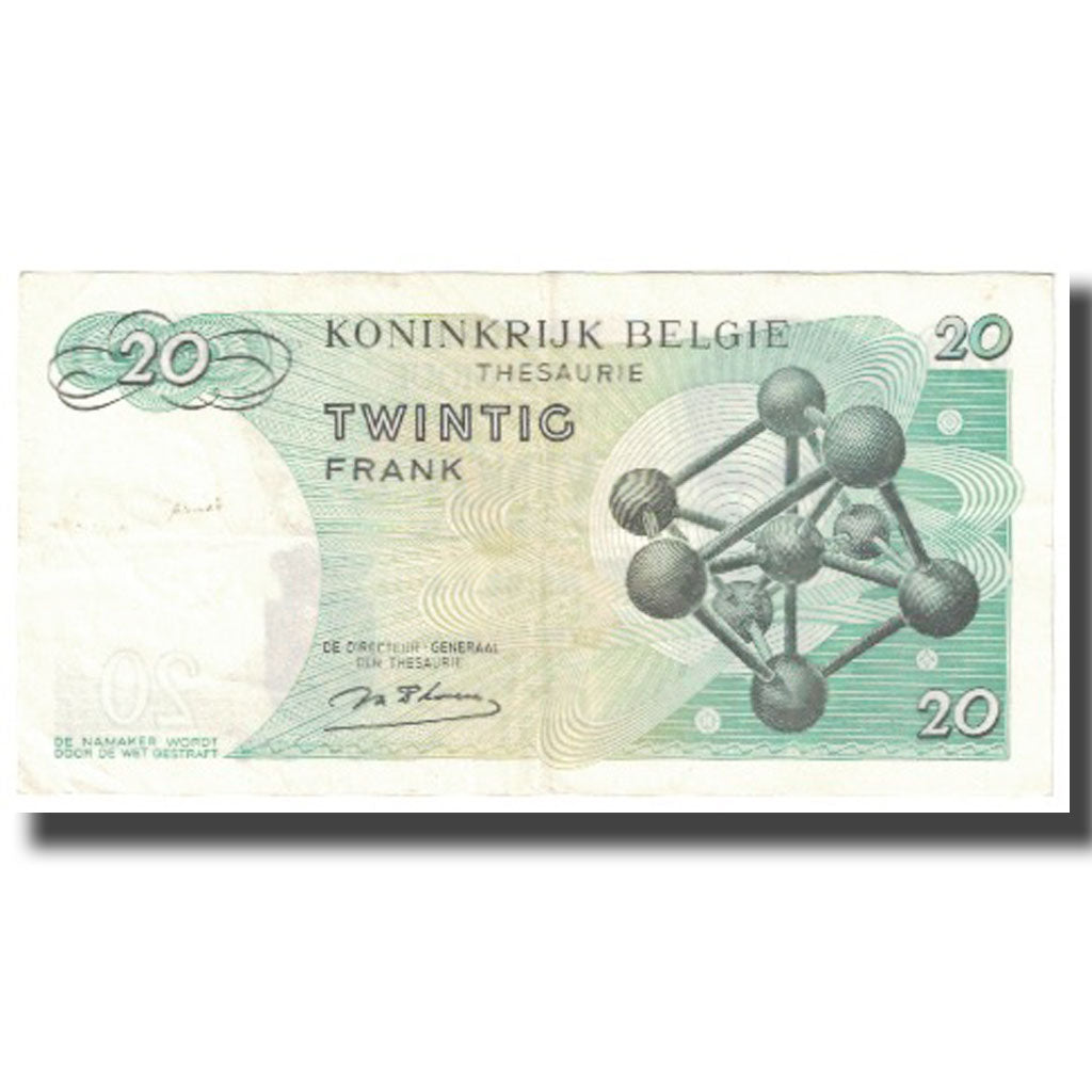 Banknote, Belgium, 20 Francs, 1964, 1964-06-15, KM:138, UNC(64)